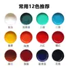 Set de Herramientas de Pigmentos para Pintura China para Principiantes y Estudiantes, Set de Pinceles de 12 Colores para Pinceladas Finas, Set para Clase de Entrenamiento de Pigmentos para Pintura con Tinta