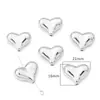 Cuentas Redondas Galvanizadas Acrílicas UV Corazón de Melocotón Cuentas de Lazo Material para Manualidades DIY de Cuentas Collar Joyería Cuentas Sueltas