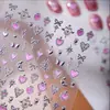 Cyansea Popular Transfronteiriço Y2K Coração Estrela Lua Tatuagens Totem para Unhas Câmera Tablet Adesivos Decorativos DIY