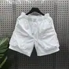 Shorts bordados retrô americanos de secagem rápida para homens, calças esportivas de basquete finas e respiráveis para o verão, shorts retos de corte solto no comprimento do joelho
