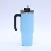 Taza Termo para Coche de Vacío de Doble Capa 30oz Acero Inoxidable Taza de Café Portátil Taza para Coche con Popote Taza Creativa para Hielo