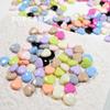 Accesorios de joyería con cuentas de corazón pequeño de color, pulsera, collar, cadena para teléfono móvil, pendientes, collar DIY, accesorios para el cabello, material