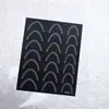 Adesivos de Unha Francesa Vazados com Molde Arco Plano Dupla Face Adesivos de Unha Vestíveis Clássico em V Adesivos para Pintura Spray Adesivos de Linha