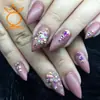 Generación transfronteriza de 1440 AB color cristal para uñas taladro plano para uñas taladro para uñas taladro transparente adornos para uñas de dedo DIY