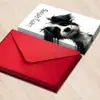 Tarjeta de felicitación de cumpleaños grande nueva transfronteriza, juego de sobres, lindo perrito, tarjeta de felicitación de cumpleaños plegada en blanco