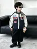 Chaqueta de Motocicleta de Primavera para Niños 2026 Nueva Moda Elegante para Niños Chaqueta de Béisbol Fresca de Primavera y Otoño Tendencia