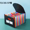 Pasta Amazon Transfronteiriça Colorida de PP Arco-Íris Organizador de Fichário Sanfonado com 7 Compartimentos Armazenamento de Documentos de Escritório Organizador de Mesa