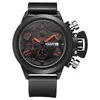 Reloj multifuncional para hombre MEGIR más vendido, correa de silicona deportiva, calendario impermeable, reloj de cuarzo 2002
