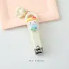 Cortauñas con Forma de Garra de Dibujo Animado Lindo, Tijeras de Uñas Portátiles para Estudiantes, Removedor de Cutículas, Antisalpicaduras, Cortauñas para el Hogar
