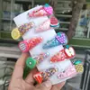 Accesorios de Tienda de 2 Yuan Pinzas para el Cabello Infantiles Estilo Coreano con Arena Movediza Lentejuelas de Frutas Pinzas BB para Flequillos y Cabello Suelto de Niños Venta al por Mayor desde el Fabricante