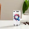Taza de coche de acero inoxidable de 20 oz, doble vacío, sublimación, taza para hielo, taza térmica portátil para exteriores, logotipo