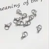 Pulseira e Colar em Aço Inoxidável 304 Banhado a Ouro 18K com Fecho Lagosta que Preserva a Cor, Fecho de Mola para Extremidade, Acessórios para Montagem de Bijuterias Artesanais DIY