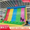 Escalada en roca inflable exterior pared de escalada inflable grande trampolín inflable para niños cuadrado puesto de parque castillo inflable