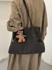 Bolsa Tote Xadrez Retrô Feminina Grande Capacidade Bolsa de Trabalho para o Dia a Dia Bolsa de Ombro Único Nova Moda 2026 Bolsa Diária para Estudante