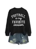 Fútbol Es Mi Favorito Amazon Ebay Sitio Independiente Sudadera Cómoda y Versátil para Mujer Otoño e Invierno