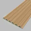 Painéis de grade madeira-plástico com veios de madeira maciça, grade de fibra de bambu-madeira, painel de fundo de TV sem pintura, painéis pequenos da Grande Muralha, painéis de proteção de parede, grade