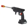 Pistola de Água de Lavagem de Carros de Alta Pressão Sem Fio, Máquina de Lavar Carros Portátil Doméstica com Bateria de Lítio, Ferramenta de Limpeza Portátil de Alta Potência