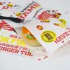 Papel Hamburguesa Papel Resistente a la Grasa Papel Desechable para Envolver Bolas de Arroz Rollos de Pollo Papel para Envolver Burritos Comercial Bandeja de Papel para Alimentos Se Puede Personalizar
