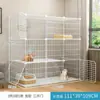 Gaiola para gatos casa interna espaço super grande livre Villa para gatos gato filhote pequeno duas camadas sem vaso sanitário integrado