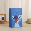 Bolsas de Empaque de Regalo Temáticas de Stitch de Dibujos Animados, Bolsas para Alimentos, Bolsas de Papel Kraft, Bolsas de Dulces de Dibujos Animados para Fiestas, Bolsas de Regalo
