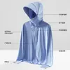 Rascacielos Hielo Seda UPF50+ Ropa Protección Solar Hombre Verano 2025 Nuevo Anti-UV Transpirable Delgado Pesca Ropa Protección Solar