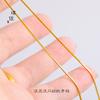 Acessórios de longa data não desbotamento do ouro da areia do Vietnã diy Diamante embutido Xiangyun lock bag colar pingente pulseira com contas pequeno lingote feminino