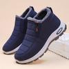 Zapatos de Algodón para Hombre Invierno para Personas de Mediana Edad y Mayores para Casa Casual Transfronterizo Tallas Grandes Zapatos Forrados de Felpa Engrosados Slip-on Botas de Nieve