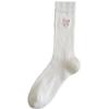 Calcetines finos de verano con puños Cass para niñas, estilo universitario, de color liso, informales, transpirables y absorbentes del sudor.