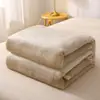Manta de Coral Fleece Flanelado, Manta de Cama, Toalha, Manta de Sofá, Manta para Cochilo no Escritório, Lençol de Cama Espesso de Verão