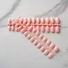 Nuevos Parches para Uñas 24 Piezas Color Puro Brillantes Ovalados Cortos Parches de Manicura Removibles Parches de Uñas Terminados Usables Parches de Uñas Postizas