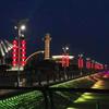 Lanterna LED Acrílica Exterior Impermeável Plástico Luzes Vermelhas Iluminação Pública Municipal Projeto de Iluminação da Cidade Luzes de Paisagem