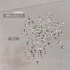 Joyería para decoración de uñas, mezcla de mini, exquisitas, puntiagudas, tamaño pequeño, con forma de diamante, gotas de destello, amor, diamante cuadrado, transparente, apilado.