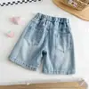 Shorts de Mezclilla para Niñas Verano Nuevo Estilo Shorts Casuales de Verano para Niños Shorts de Mezclilla Bordados para Niñas