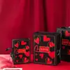 Caja de Regalo para Cosméticos del Fabricante Caja de Empaque Tipo Libro con Tapa abatible Caja con Cinta en Forma de Corazón Caja Vacía Yiwu Empaque Caja de Regalo en Forma de Corazón