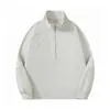 Sudadera de otoño para hombre con cuello alto y media cremallera, top versátil casual holgado, venta directa de fábrica