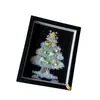 Navidad Nuevo DIY Árbol de Navidad Marco de Fotos de Grava Paquete de Materiales Adornos de Diseño Creativo para Regalos de Parejas y Amigos