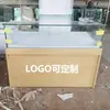 Vitrina para Teléfono Móvil 5G Vidrio Templado Comercial Joyería Tabaco y Alcohol Vitrina Esquina de Figuras Gabinete de Hierro con Pintura Horneada Montado en Pared