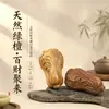 Adorno de sándalo verde para sostener en la mano, decoración de escritorio con forma de col, artículo de artesanía creativa, decoración para coche, adorno para mesa de té, personalizable