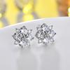 Retro simples bowknot meninas orelha de cobre zircão banhado a ouro nova moda japonês e coreano simples ear studs fábrica batch ear studs