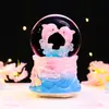 Nova Princesa dirigindo para o castelo de princesa dos sonhos caixa de música de desenho animado bola de cristal bola de água criativa enfeites de decoração de mesa