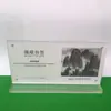 Letrero de escritorio magnético fuerte A4 tablero de exhibición de tarjetas de escritorio acrílico tablero de mesa de pie A5 decoración publicitaria tablero de menú de restaurante tablero de precios