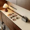 Tapete de Mesa para Armário de Vento à Prova d'Água à Prova de Óleo Sem Lavar Tapete para Armário de Sapatos de Entrada Armário Doméstico de Cinco Gavetas Armário de Vinho Tapete à Prova de Poeira