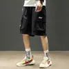 Verano 2025 Nuevo Simple Suelto Casual Shorts para Hombre Pantalones Cargo Cinco Puntos Deportivos Sueltos de Media Longitud Modernos