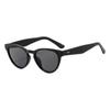 Gafas de Sol Ojo de Gato para Mujer Nuevas Blanco Lechoso Invierno Anti-UV Nieve Foto Adelgazantes Gafas de Sol Anti-UV