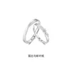 Anillo de Pareja Anillo Par Anillo de Plata Esterlina 925 para Hombres y Mujeres Un Diseño de Nicho Regalo de Cumpleaños para Novia