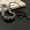 Collar de Lazo Retro de Felpa de Doble Capa para Mujer, Gargantilla con un Ambiente Puro y Atractivo, Estilo Dulce y Fresco, Cadena para Clavícula para Chicas Atrevidas