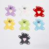 Gota de dibujos animados llama al oso accesorios de joyería DIY cadena de llaves cadena para teléfono móvil accesorios de hardware materiales hechos a mano al por mayor