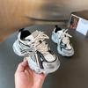 Zapatillas Deportivas Infantiles Estilo Coreano Zapatillas de Running Urbanas para Niños Medianos y Grandes Otoño 2025 Zapatillas tipo "Papá" para Niños Zapatillas de Running Transpirables de Malla