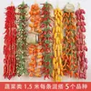 Modelo de Atrezo Colgante de Cuerda de Verduras Simulación Granos Maíz Chile Rojo Colgante Adorno Colgante de Casa de Campo Decoración