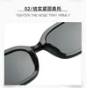 Gafas de sol retro europeas y americanas de montura estrecha para mujer, estilo callejero de moda, adelgazantes, nuevas gafas de sol de moda 2025 para vlog, protección UV